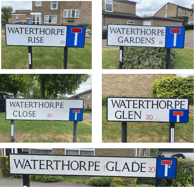 Waterthorpe Street Signs Waterthorpe Street Signs